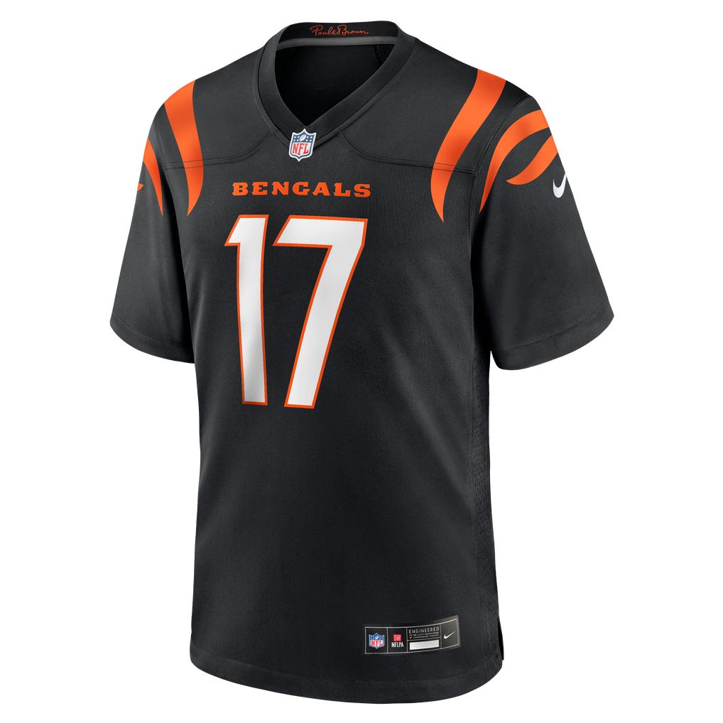 Men's Cincinnati Bengals Noah Thomas Nike Black Team Game Jersey - Image 5
