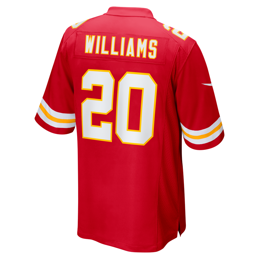 Men's Kansas City Chiefs Nohl Williams Nike  Red Team Game Jersey - Image 4