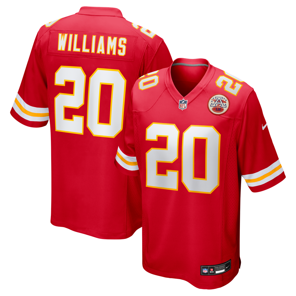 Men's Kansas City Chiefs Nohl Williams Nike  Red Team Game Jersey - Image 1