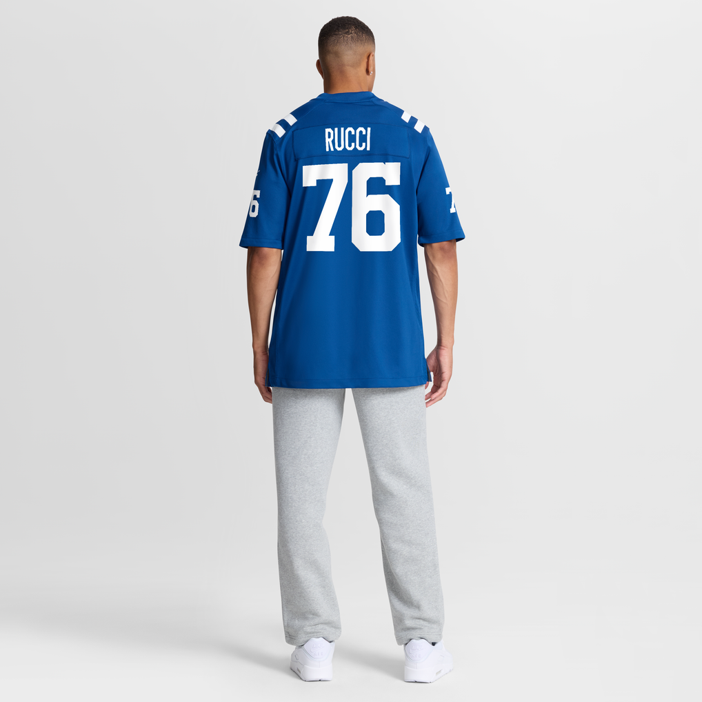 Men's Indianapolis Colts Nolan Rucci Nike Royal Team Game Jersey - Image 4