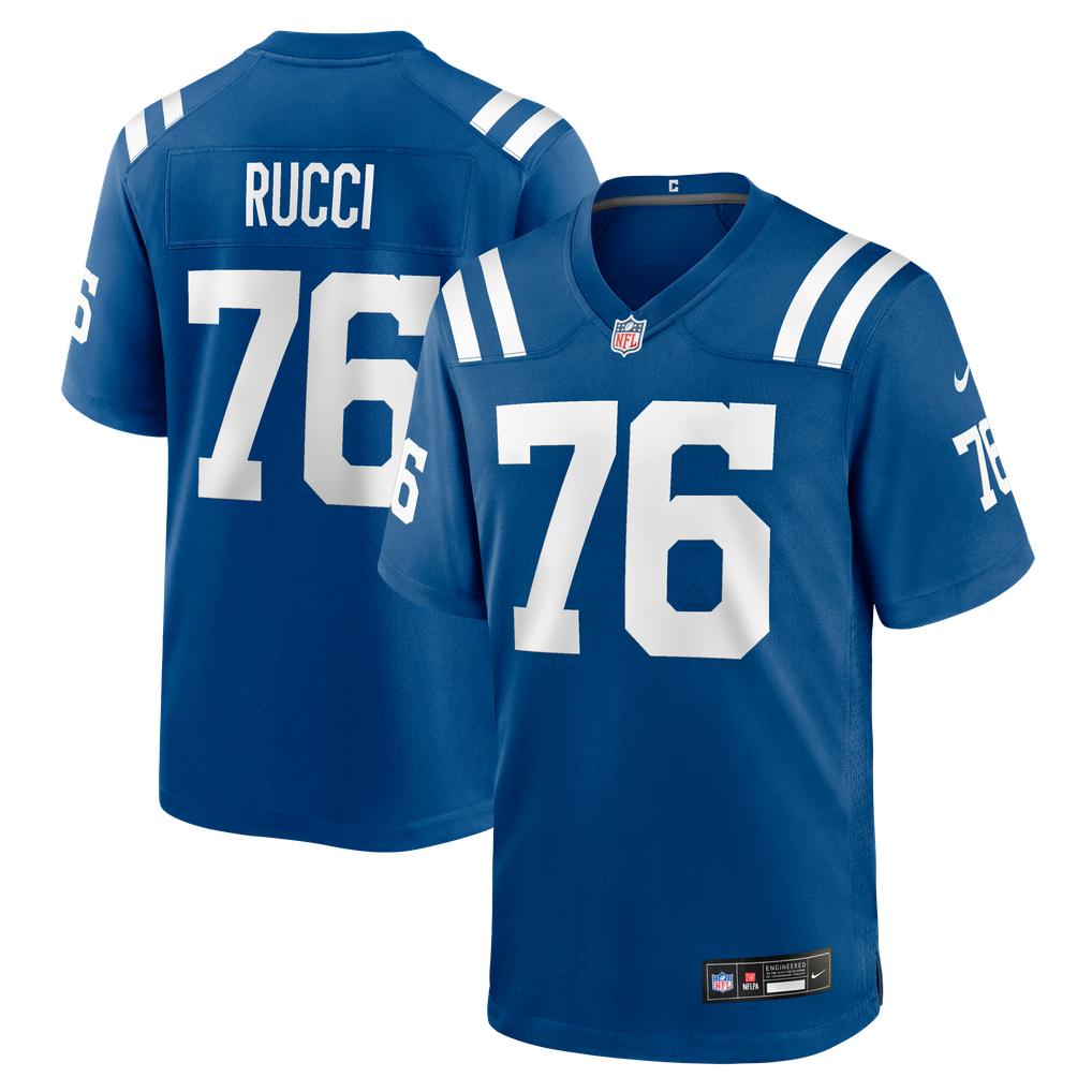 Men's Indianapolis Colts Nolan Rucci Nike Royal Team Game Jersey - Image 1