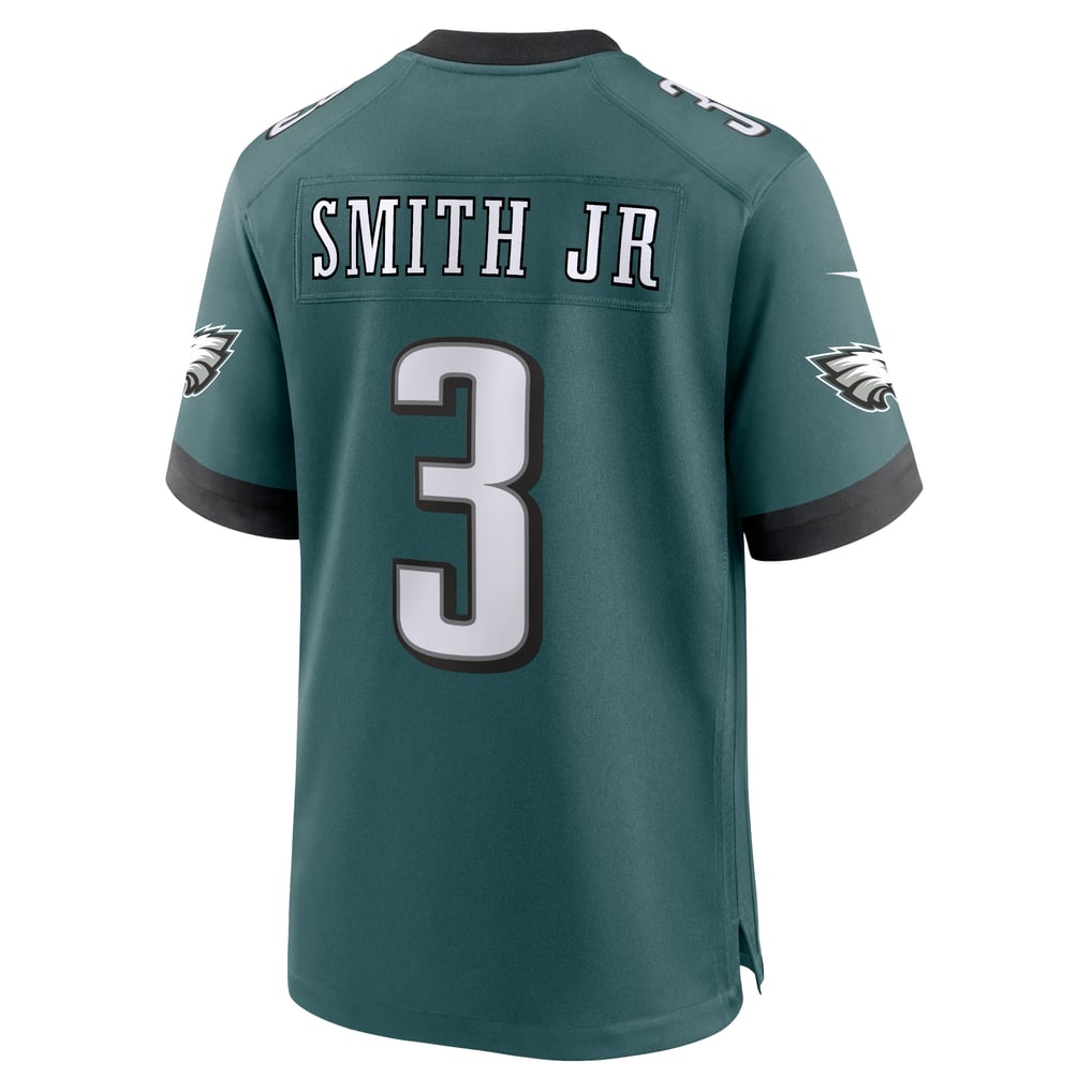 Men's Philadelphia Eagles Nolan Smith Nike Midnight Green Team Game Jersey - Image 4