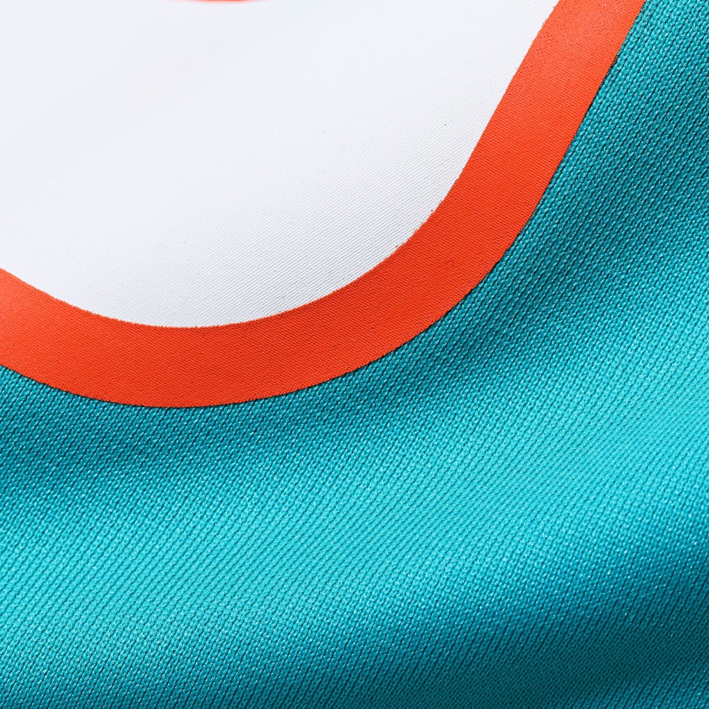Men's Miami Dolphins Number 1 Dad Nike Aqua Game Jersey - Image 6