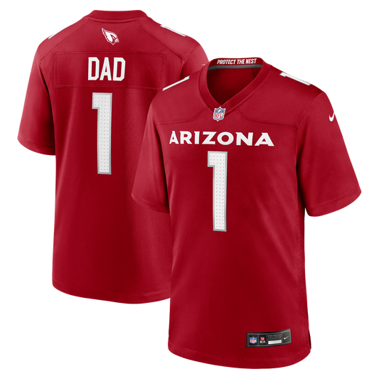 Men's Arizona Cardinals Number 1 Dad Nike Cardinal Game Jersey - Image 1