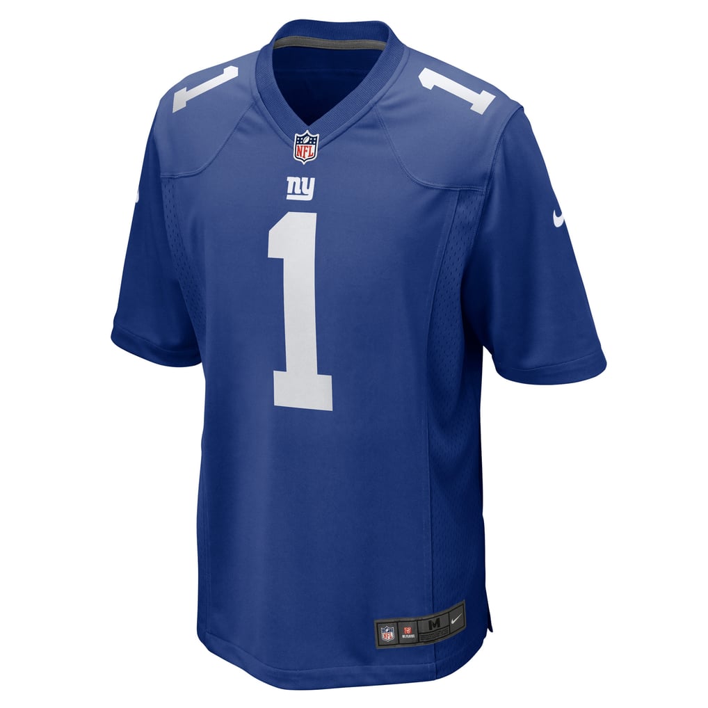 Men's New York Giants Number 1 Groom Nike Royal Game Jersey - Image 3
