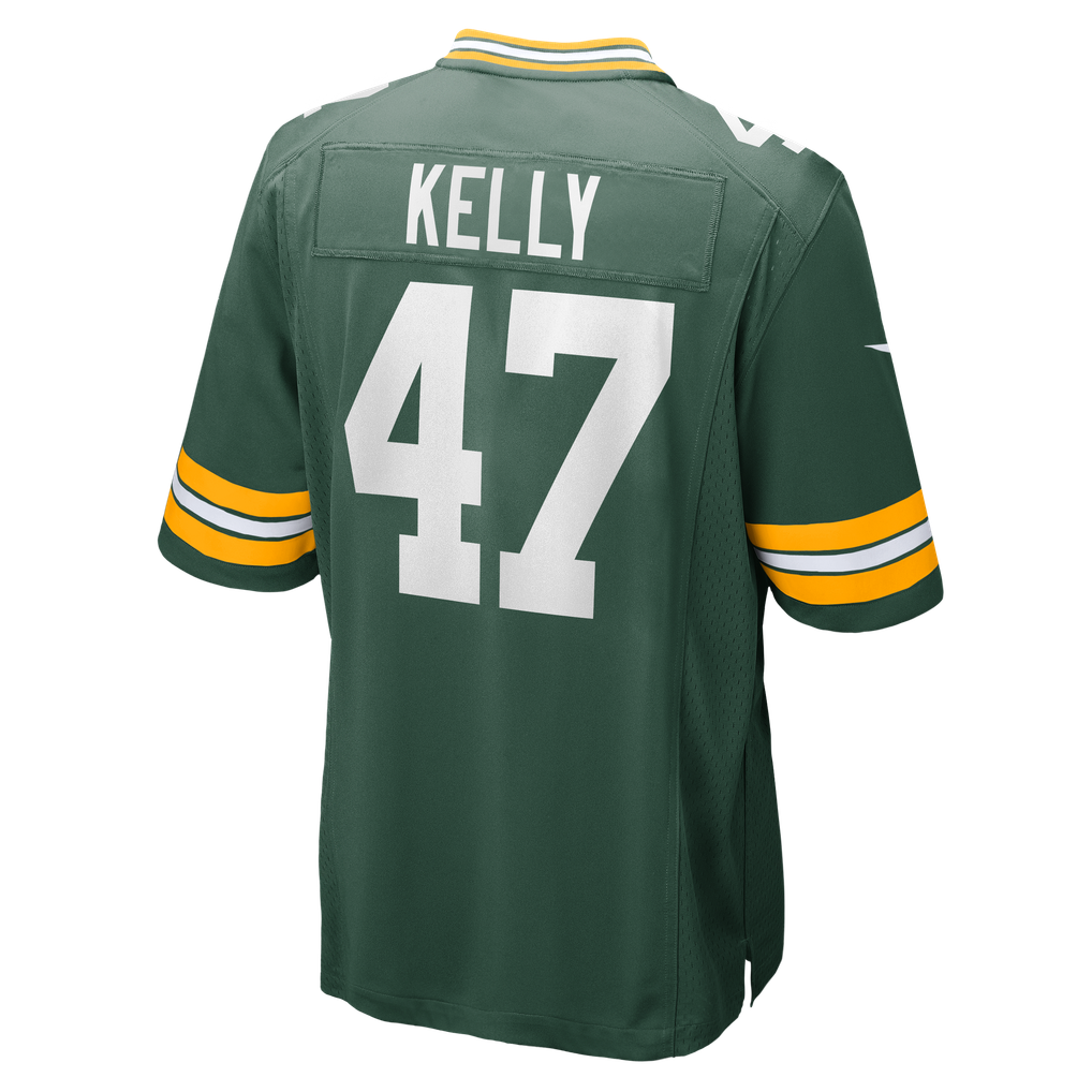 Men's Green Bay Packers Nyjalik Kelly Nike Green Team Game Jersey - Image 6