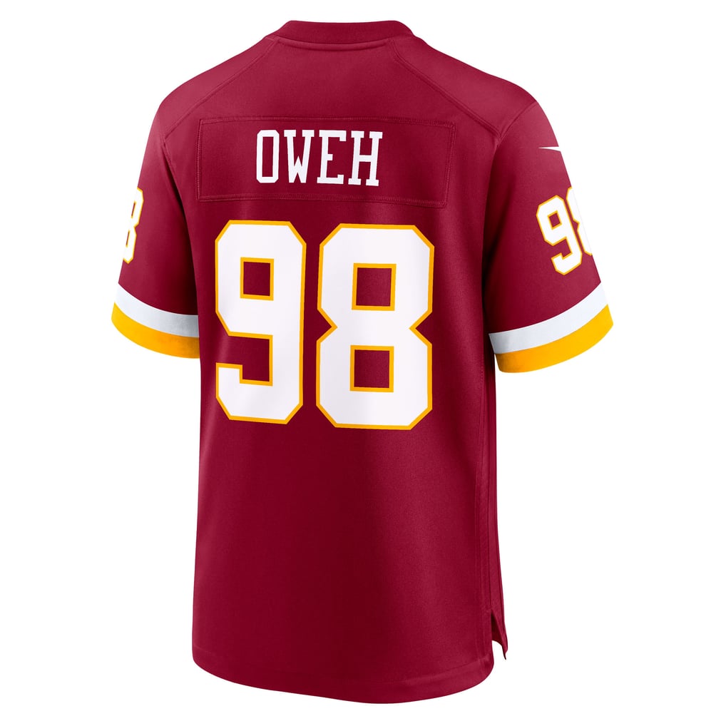 Men's Washington Commanders Odafe Oweh Nike Burgundy Game Jersey - Image 4