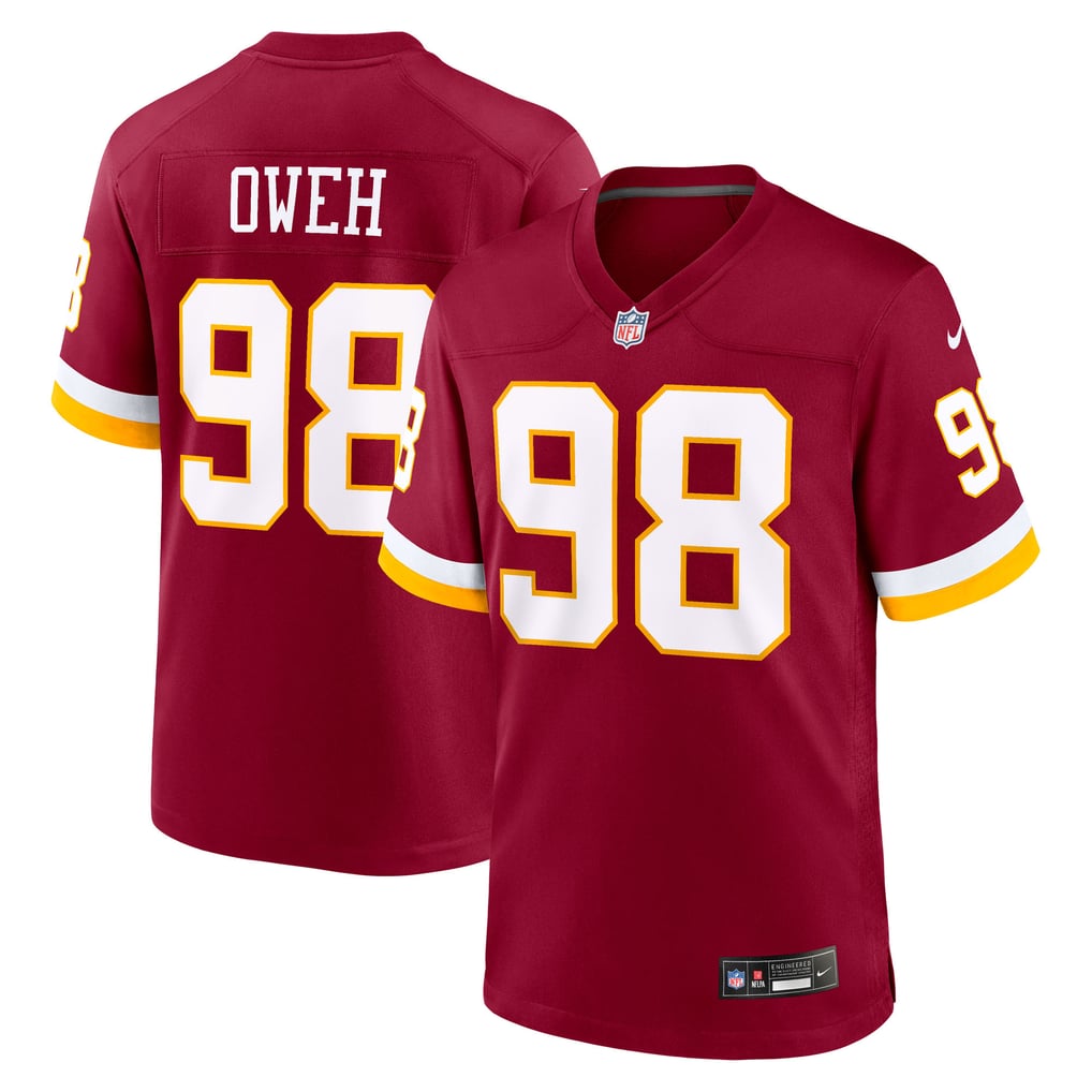Men's Washington Commanders Odafe Oweh Nike Burgundy Game Jersey - Image 1