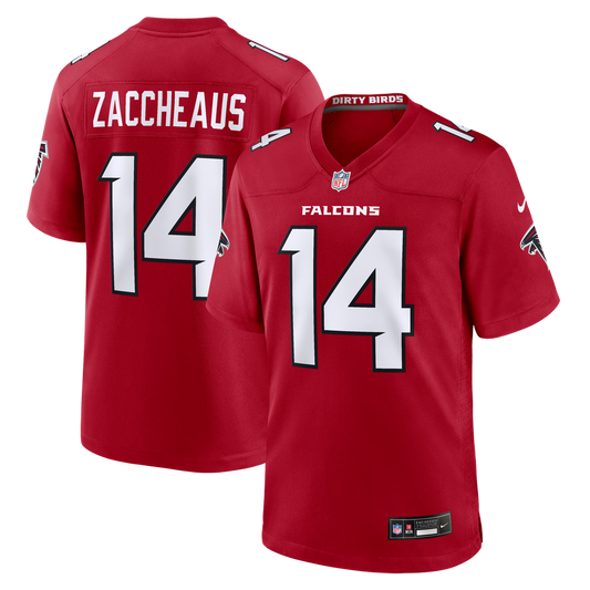 Men's Atlanta Falcons Olamide Zaccheaus Nike Red Team Game Jersey