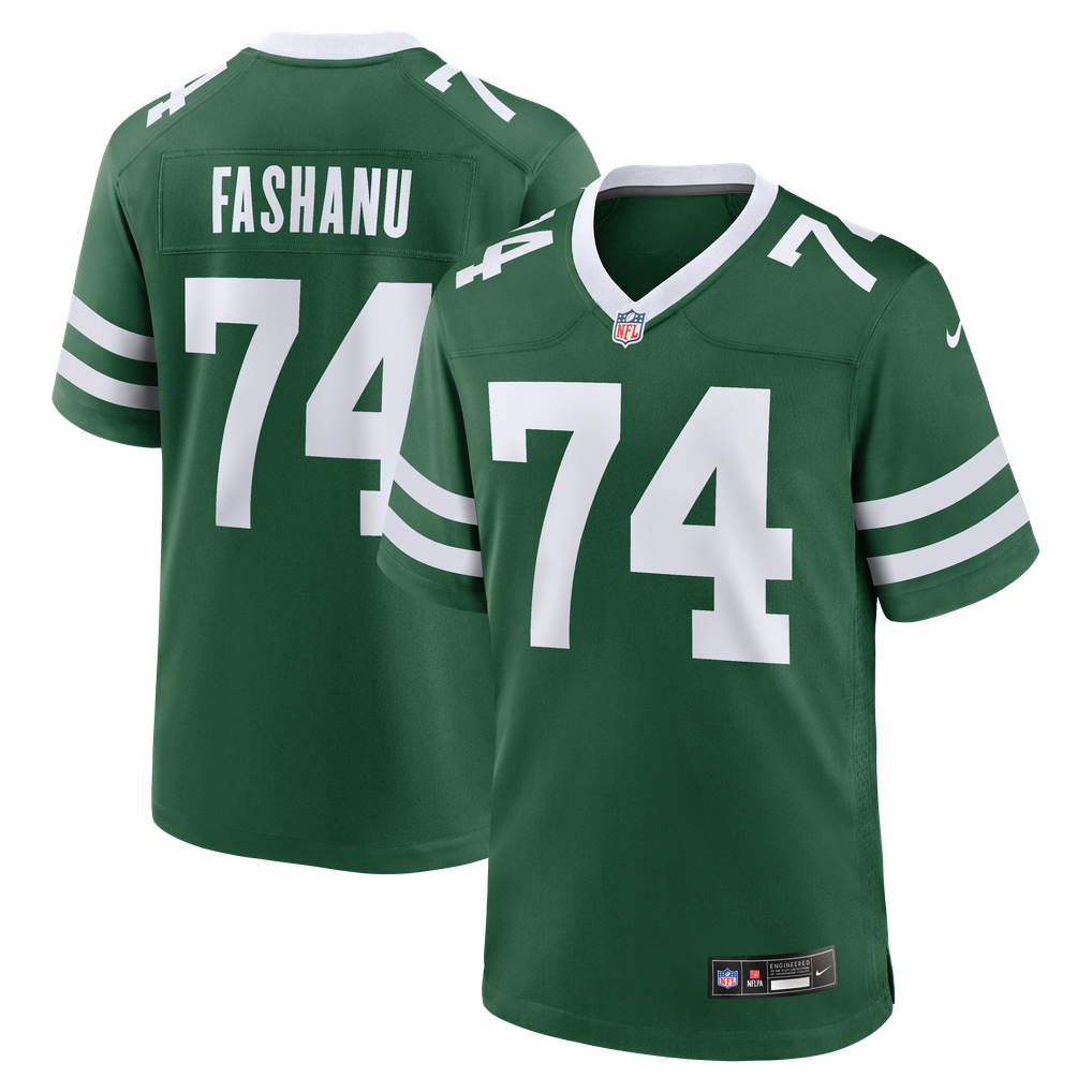 Men's New York Jets Olu Fashanu Nike Gotham Green  Player Game Jersey - Image 1