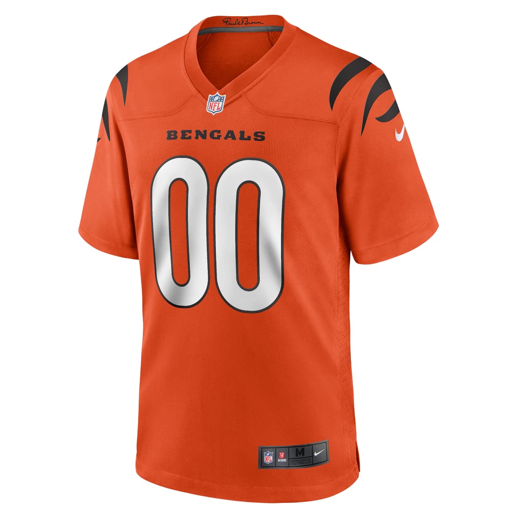 Men's Cincinnati Bengals Nike Orange Alternate Game Custom Jersey - Image 3