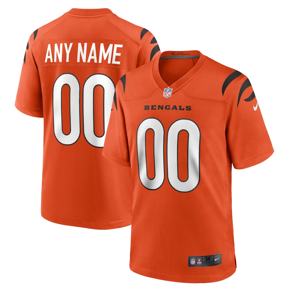 Men's Cincinnati Bengals Nike Orange Alternate Game Custom Jersey - Image 1