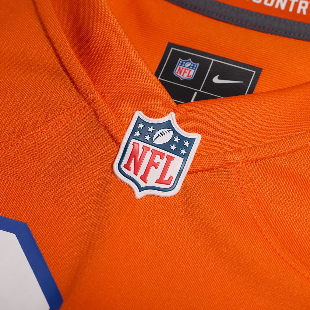Men's Denver Broncos Nike Orange Mile High Collection 1977 Throwback Custom Game Jersey - Image 5