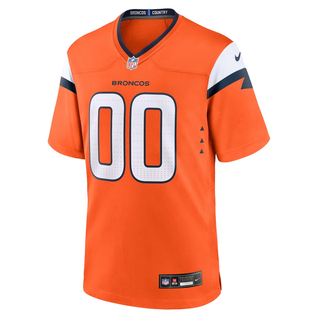 Men's Denver Broncos Nike Orange Team Custom Game Jersey - Image 3