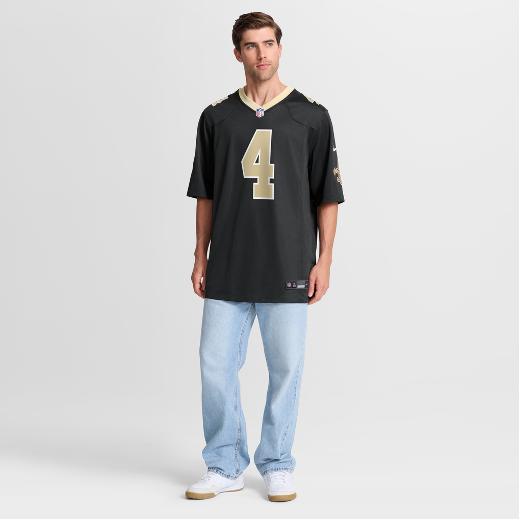 Men's New Orleans Saints Oscar Delp Nike Black Team Game Jersey - Image 3