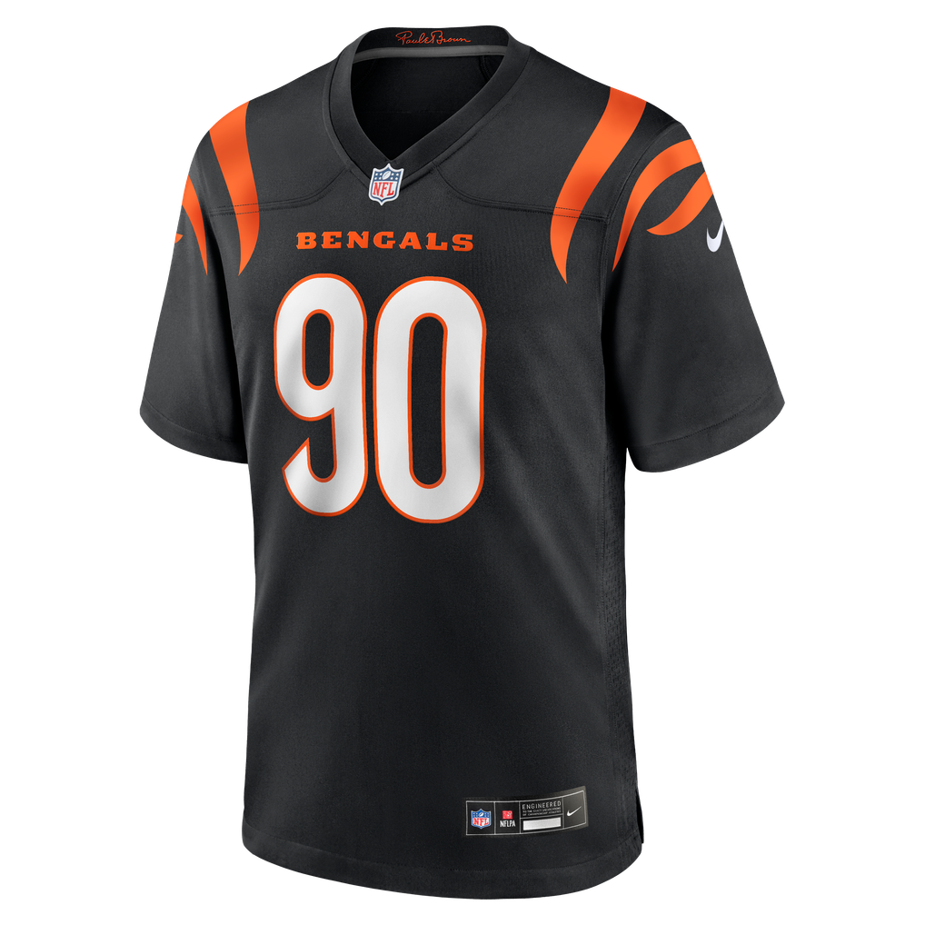 Men's Cincinnati Bengals Owen Carney Nike Black Home Game Player Jersey - Image 3