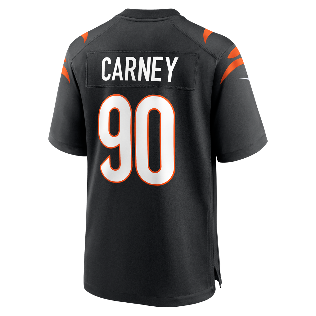 Men's Cincinnati Bengals Owen Carney Nike Black Home Game Player Jersey - Image 4
