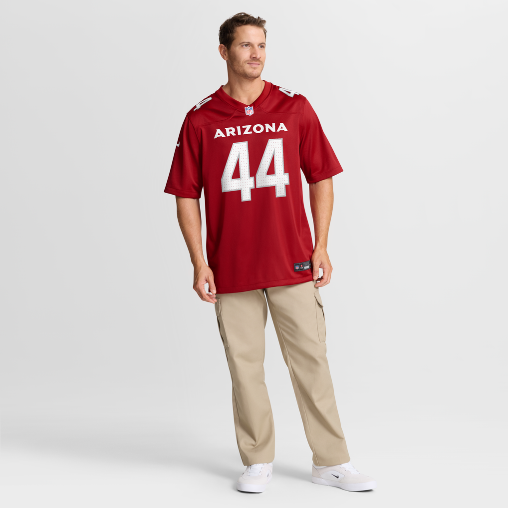 Men's Arizona Cardinals Owen Pappoe Nike  Cardinal Team Game Jersey - Image 8