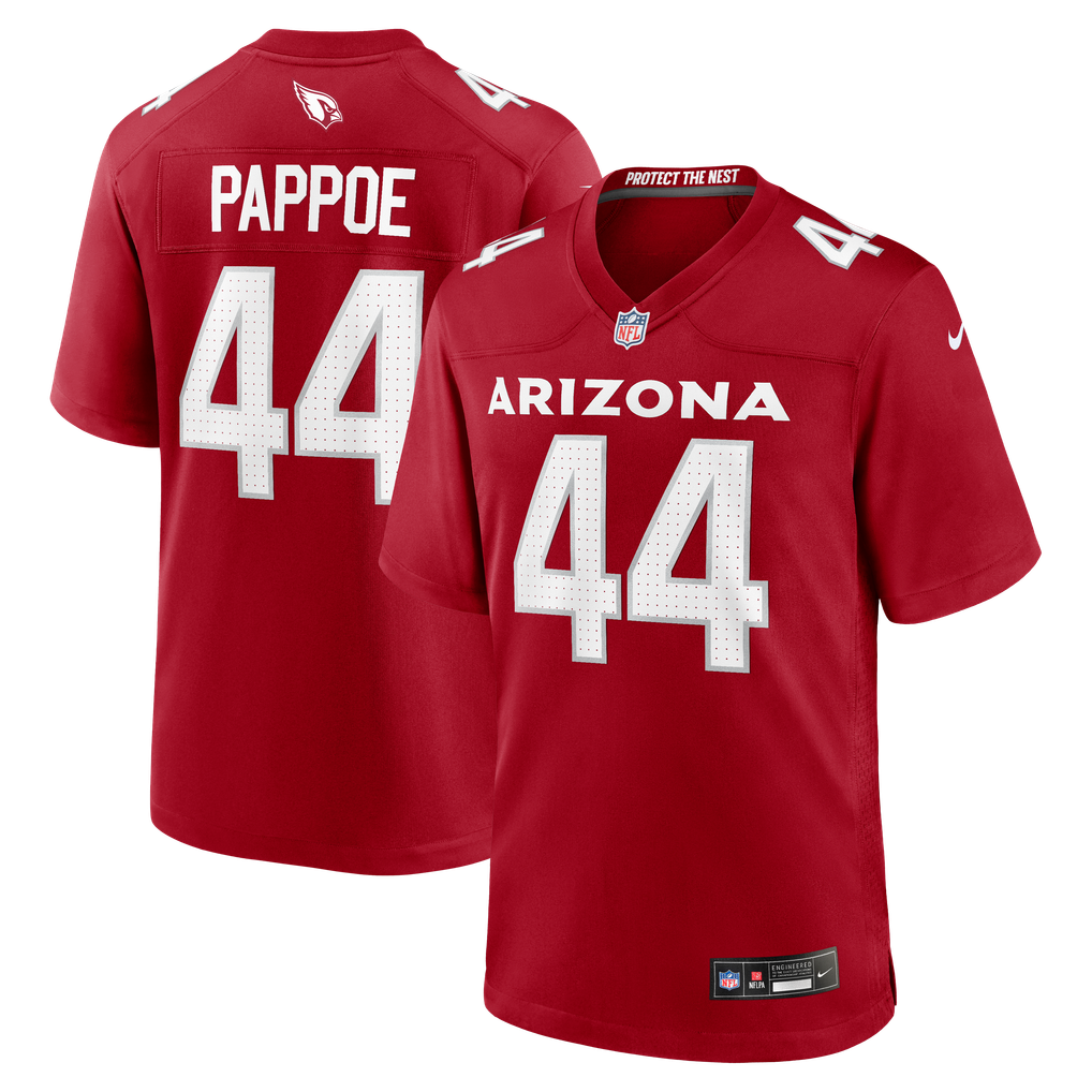 Men's Arizona Cardinals Owen Pappoe Nike  Cardinal Team Game Jersey - Image 2