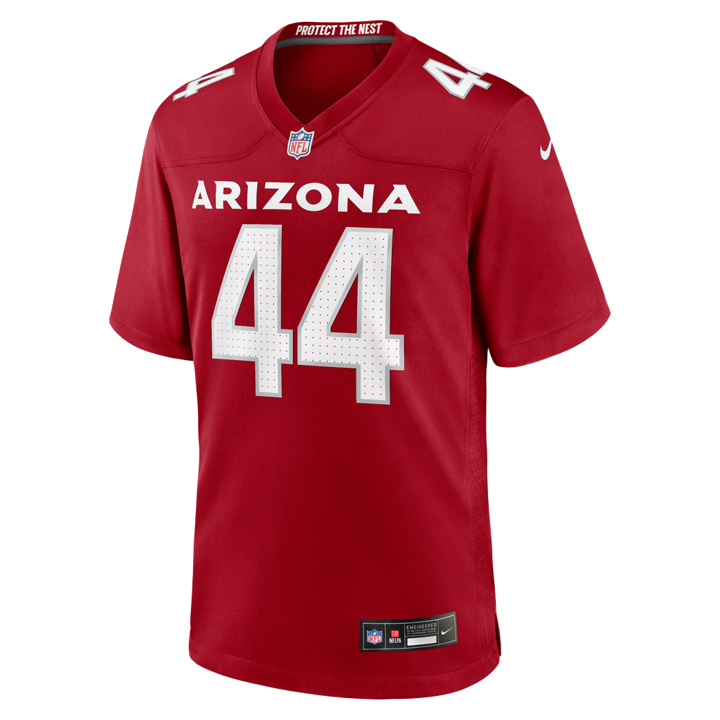 Men's Arizona Cardinals Owen Pappoe Nike  Cardinal Team Game Jersey - Image 3