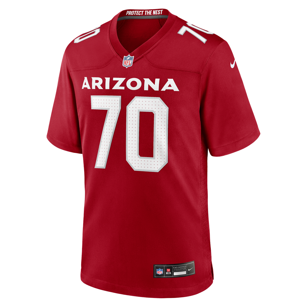 Men's Arizona Cardinals Paris Johnson Jr. Nike Cardinal  Game Jersey - Image 3