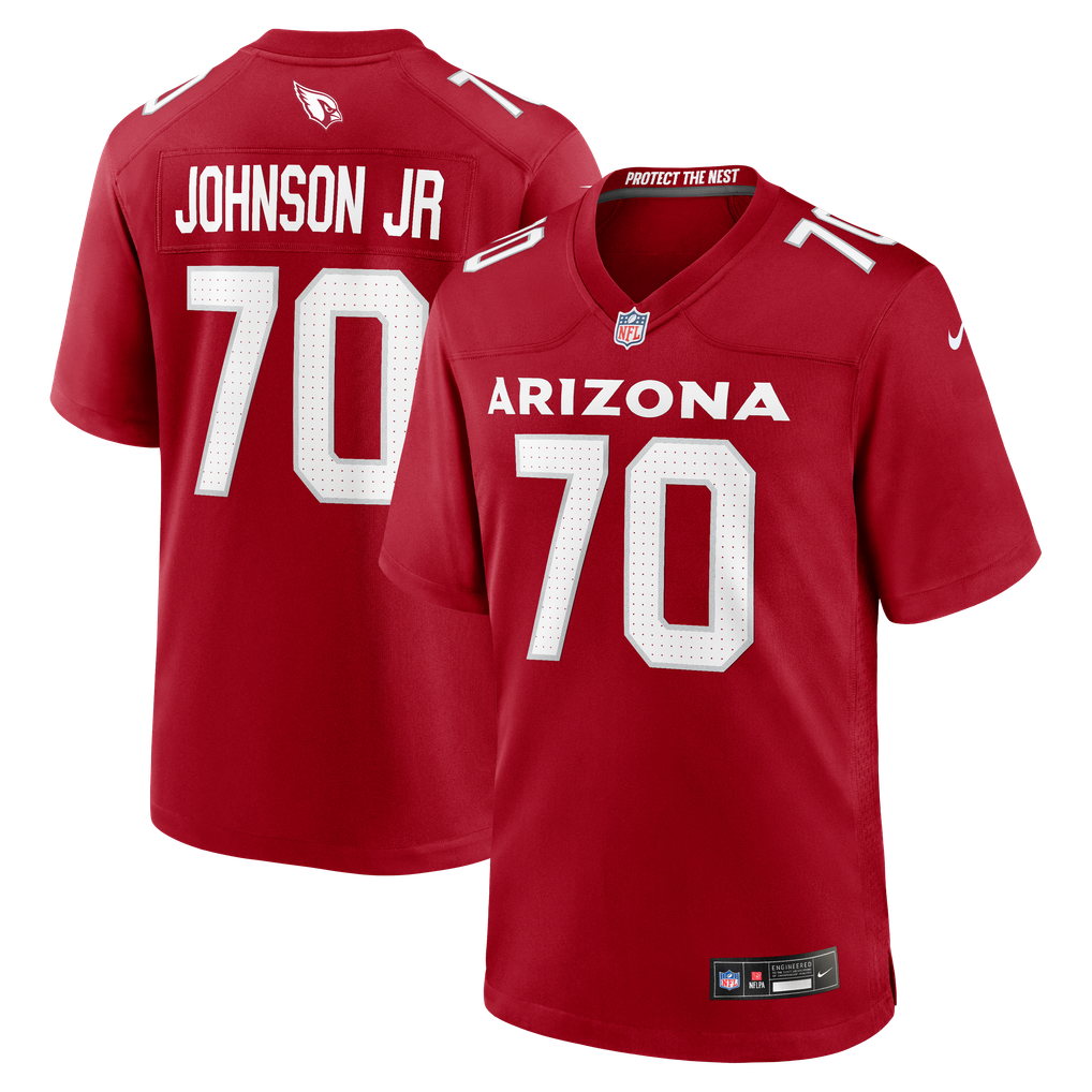 Men's Arizona Cardinals Paris Johnson Jr. Nike Cardinal  Game Jersey - Image 1
