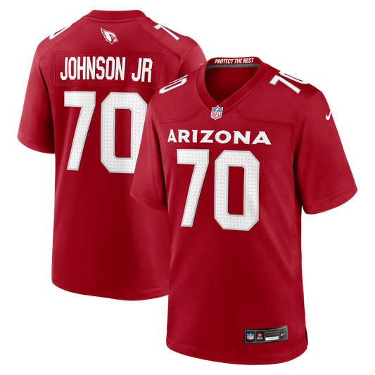 Men's Arizona Cardinals Paris Johnson Jr. Nike Cardinal  Game Jersey - Image 1