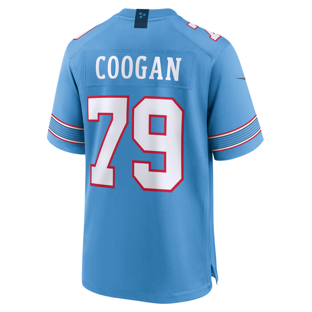 Men's Tennessee Titans Pat Coogan Nike Light Blue Team Game Jersey - Image 4