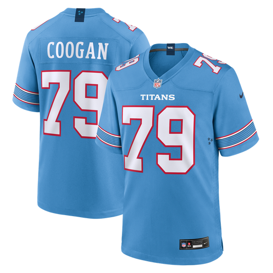 Men's Tennessee Titans Pat Coogan Nike Light Blue Team Game Jersey - Image 1