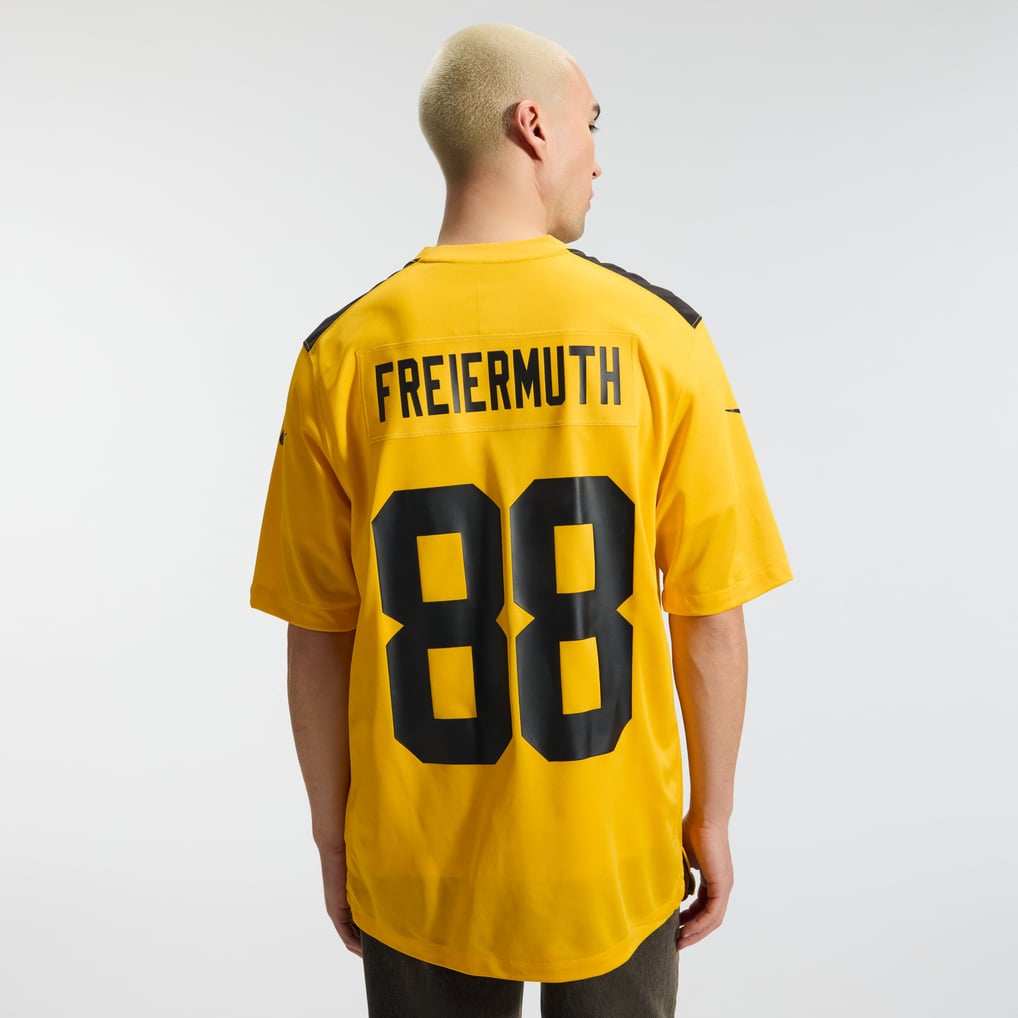 Men's Pittsburgh Steelers Pat Freiermuth Nike Gold Alternate 1933 Throwback Game Jersey - Image 4