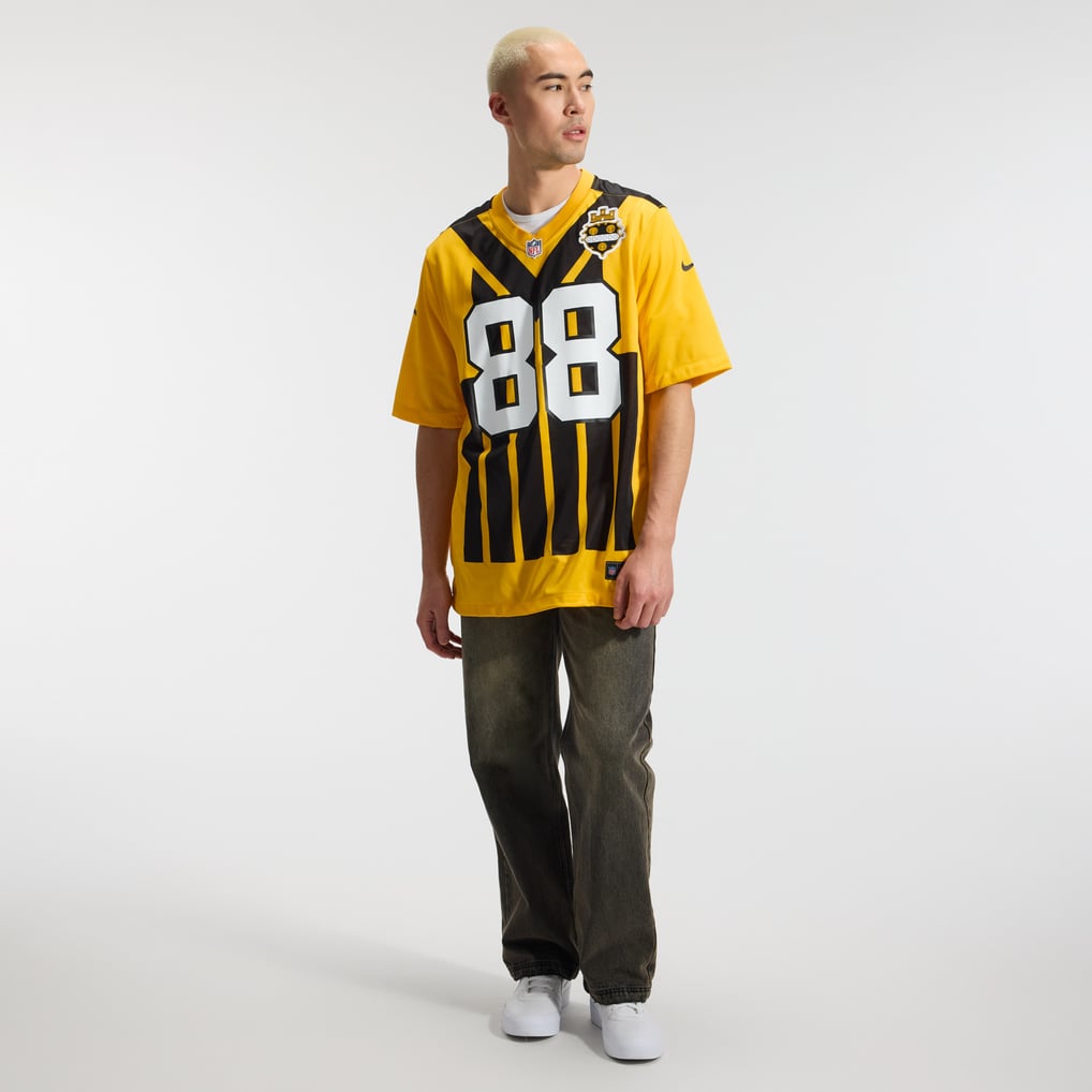 Men's Pittsburgh Steelers Pat Freiermuth Nike Gold Alternate 1933 Throwback Game Jersey - Image 5