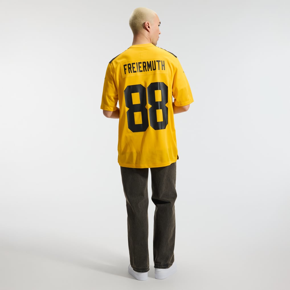Men's Pittsburgh Steelers Pat Freiermuth Nike Gold Alternate 1933 Throwback Game Jersey - Image 6