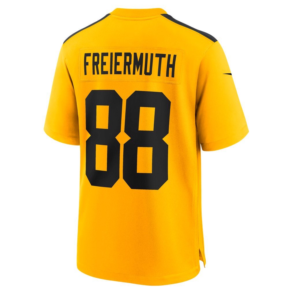 Men's Pittsburgh Steelers Pat Freiermuth Nike Gold Alternate 1933 Throwback Game Jersey - Image 8