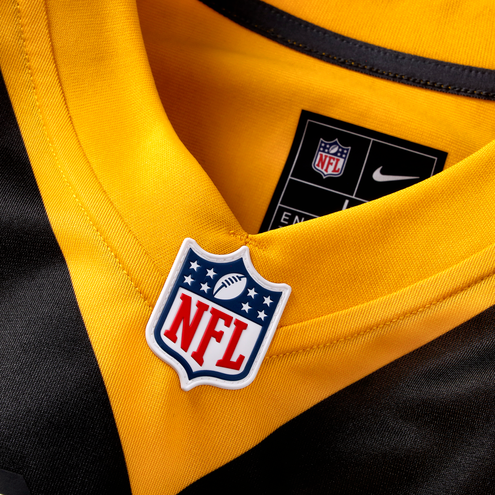 Men's Pittsburgh Steelers Pat Freiermuth Nike Gold Alternate 1933 Throwback Game Jersey - Image 9