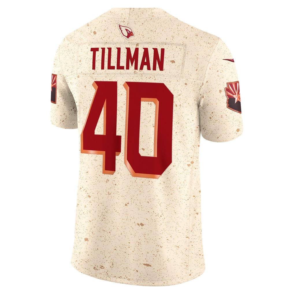 Men's Arizona Cardinals Pat Tillman Nike Natural Rivalries Collection Stitched Limited Jersey - Image 4