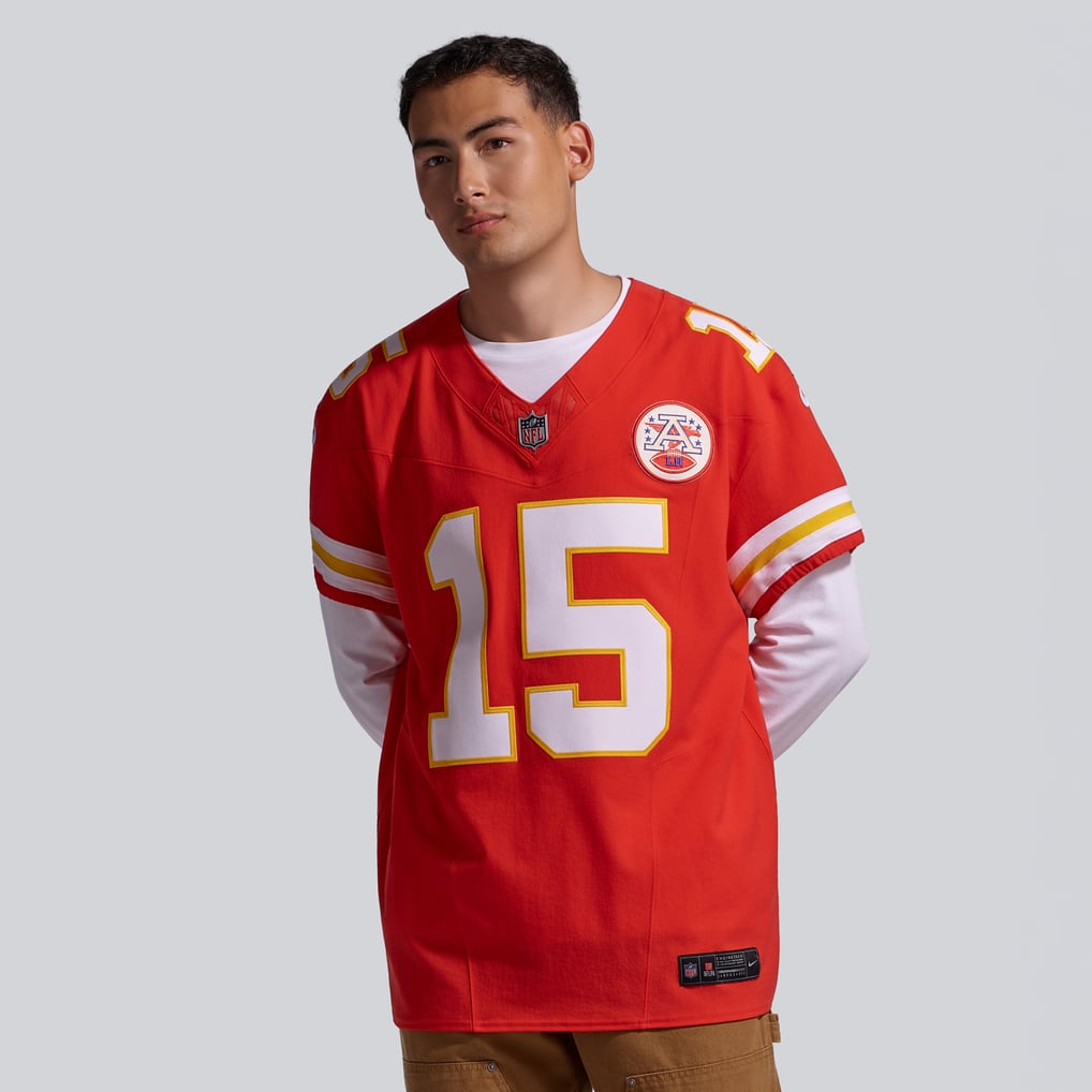 Men's Kansas City Chiefs Patrick Mahomes Nike Red Team Vapor F.U.S.E. Elite Jersey - Image 3