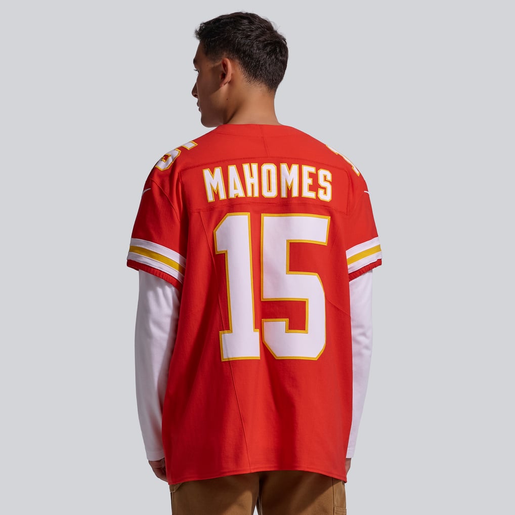 Men's Kansas City Chiefs Patrick Mahomes Nike Red Team Vapor F.U.S.E. Elite Jersey - Image 4
