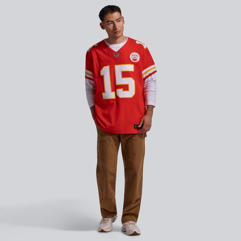 Men's Kansas City Chiefs Patrick Mahomes Nike Red Team Vapor F.U.S.E. Elite Jersey - Image 5