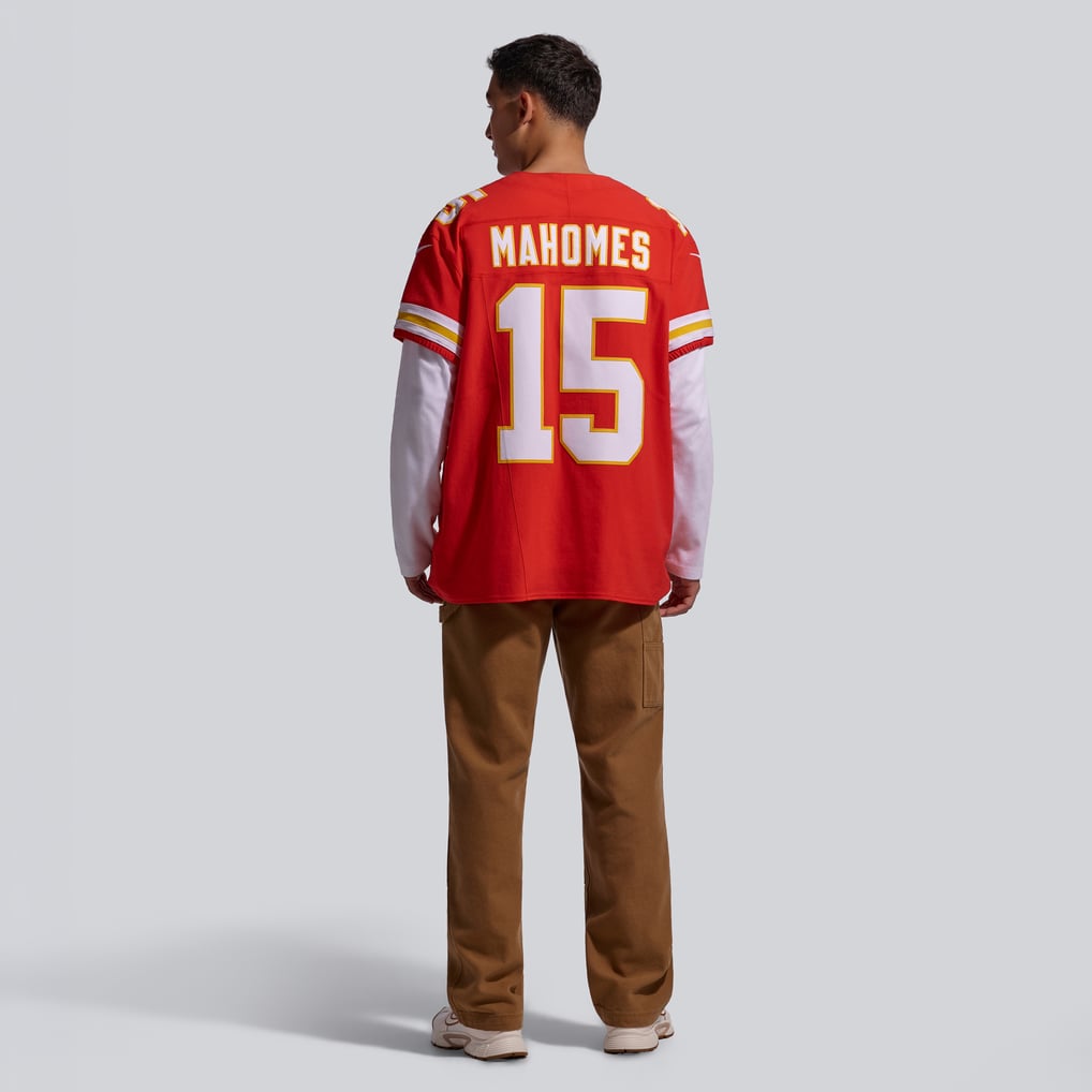Men's Kansas City Chiefs Patrick Mahomes Nike Red Team Vapor F.U.S.E. Elite Jersey - Image 6