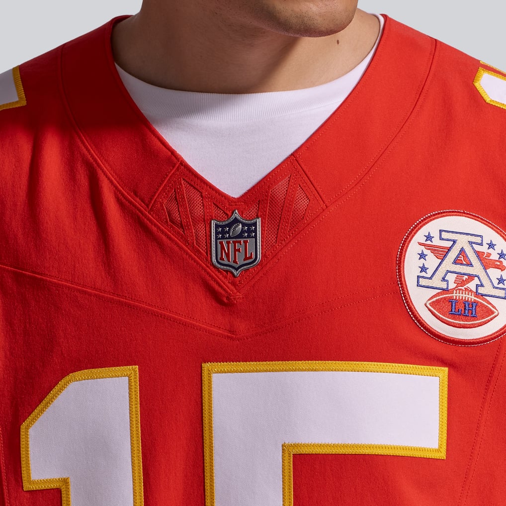 Men's Kansas City Chiefs Patrick Mahomes Nike Red Team Vapor F.U.S.E. Elite Jersey - Image 9
