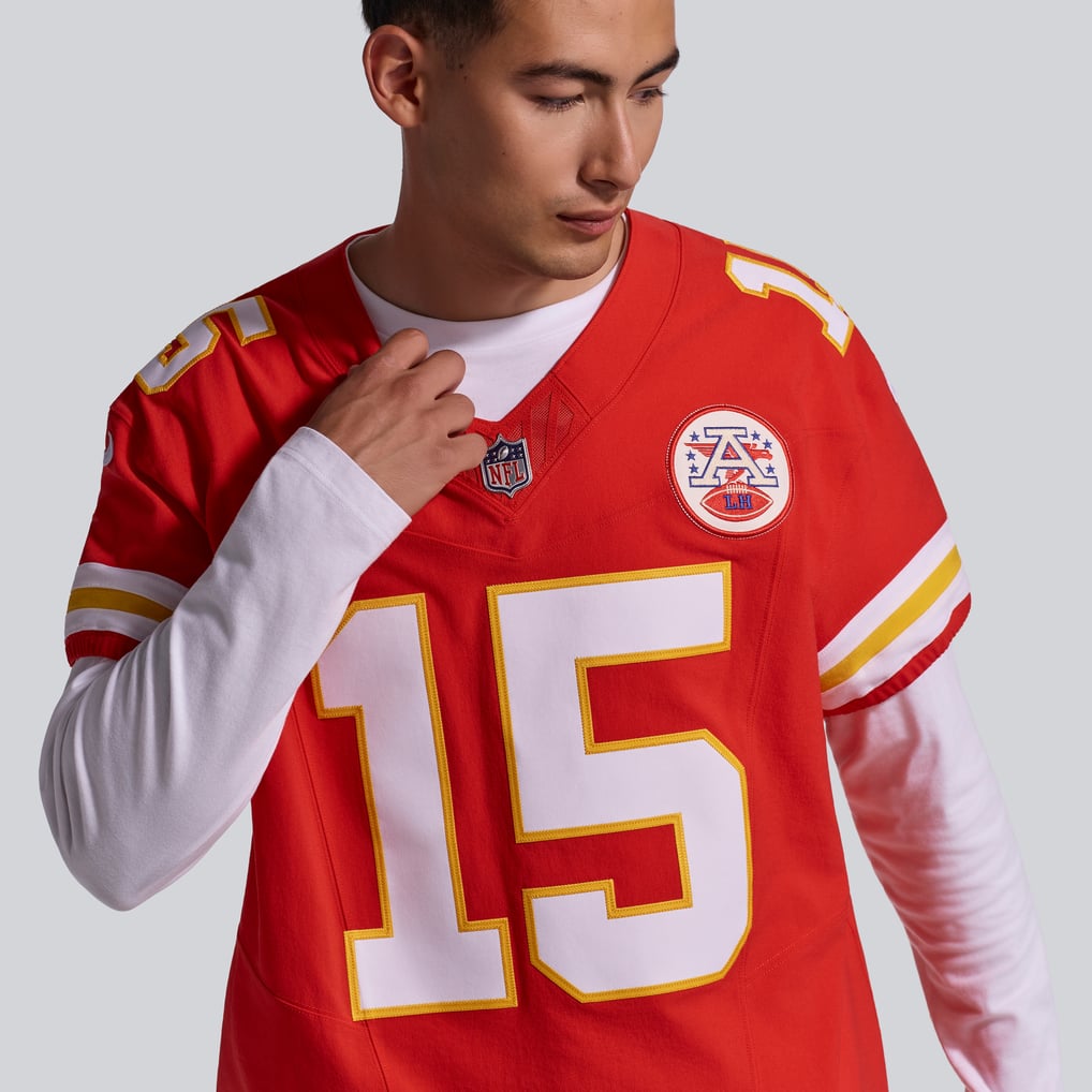 Men's Kansas City Chiefs Patrick Mahomes Nike Red Team Vapor F.U.S.E. Elite Jersey - Image 10