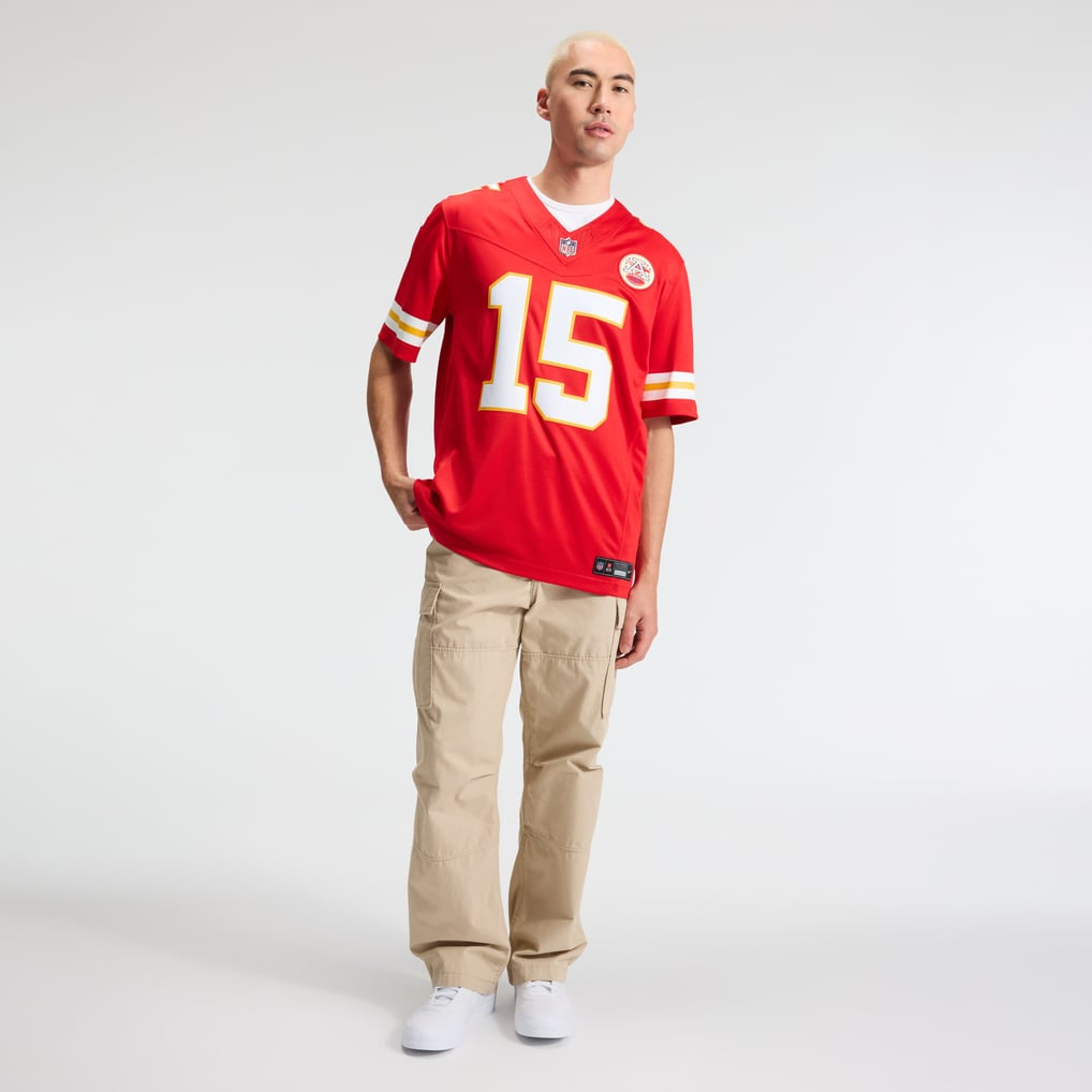 Men's Kansas City Chiefs Patrick Mahomes Nike Red Team Vapor F.U.S.E. Stitched Limited Jersey - Image 5