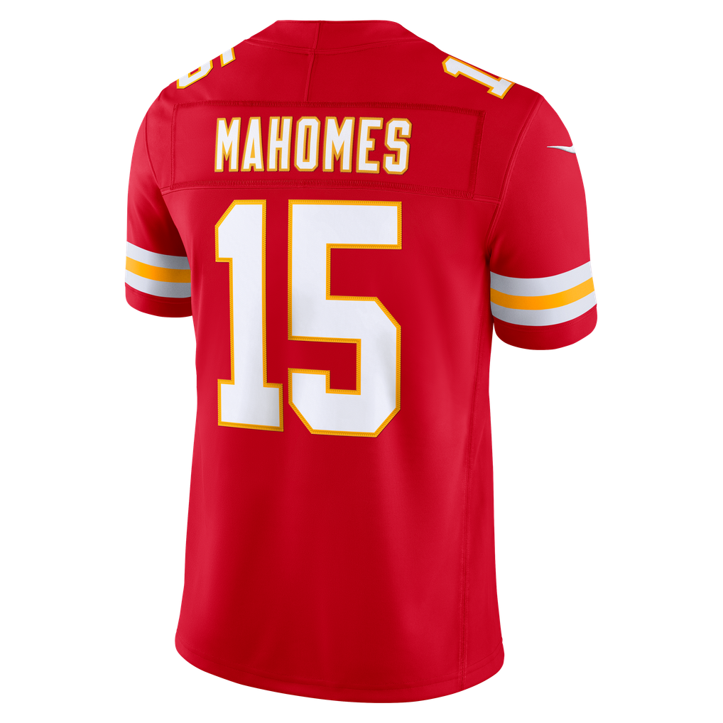 Men's Kansas City Chiefs Patrick Mahomes Nike Red Team Vapor F.U.S.E. Stitched Limited Jersey - Image 8