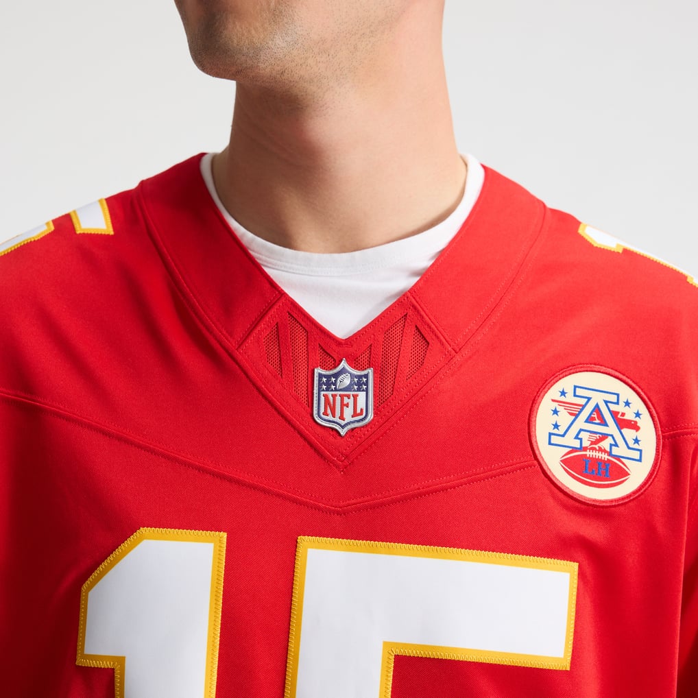 Men's Kansas City Chiefs Patrick Mahomes Nike Red Team Vapor F.U.S.E. Stitched Limited Jersey - Image 9