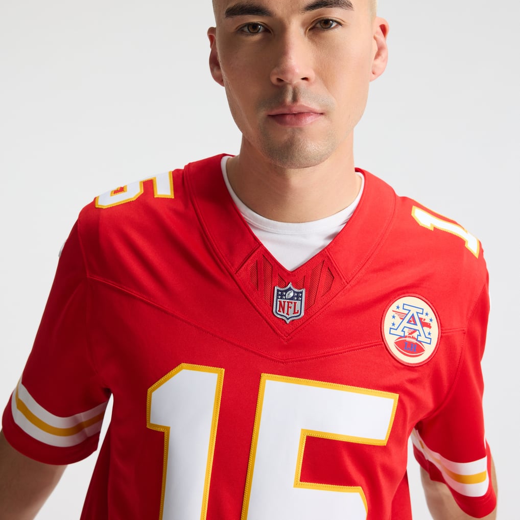Men's Kansas City Chiefs Patrick Mahomes Nike Red Team Vapor F.U.S.E. Stitched Limited Jersey - Image 10
