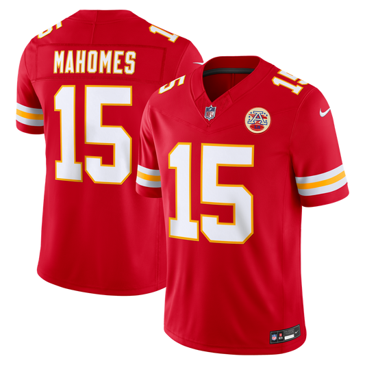 Men's Kansas City Chiefs Patrick Mahomes Nike Red Team Vapor F.U.S.E. Stitched Limited Jersey - Image 1