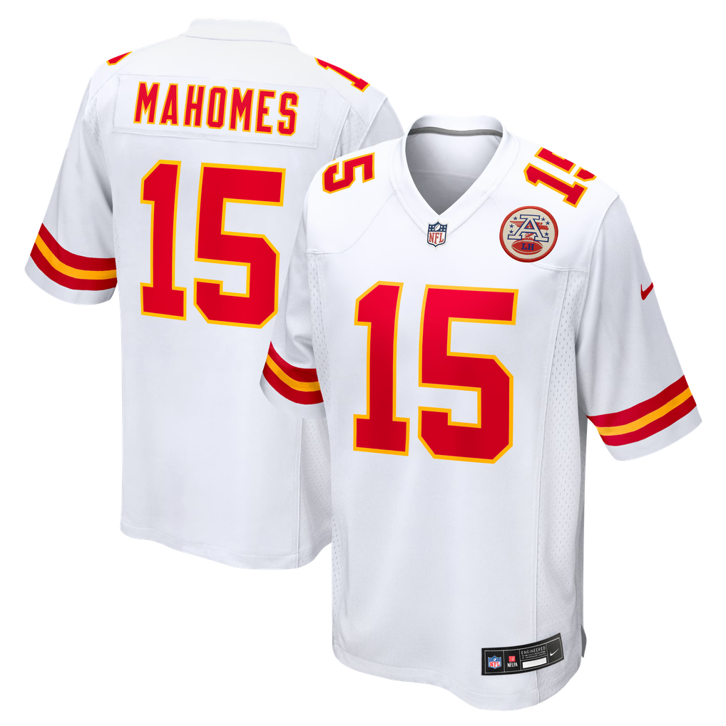 Men's Kansas City Chiefs Patrick Mahomes Nike  White  Game Jersey - Image 2
