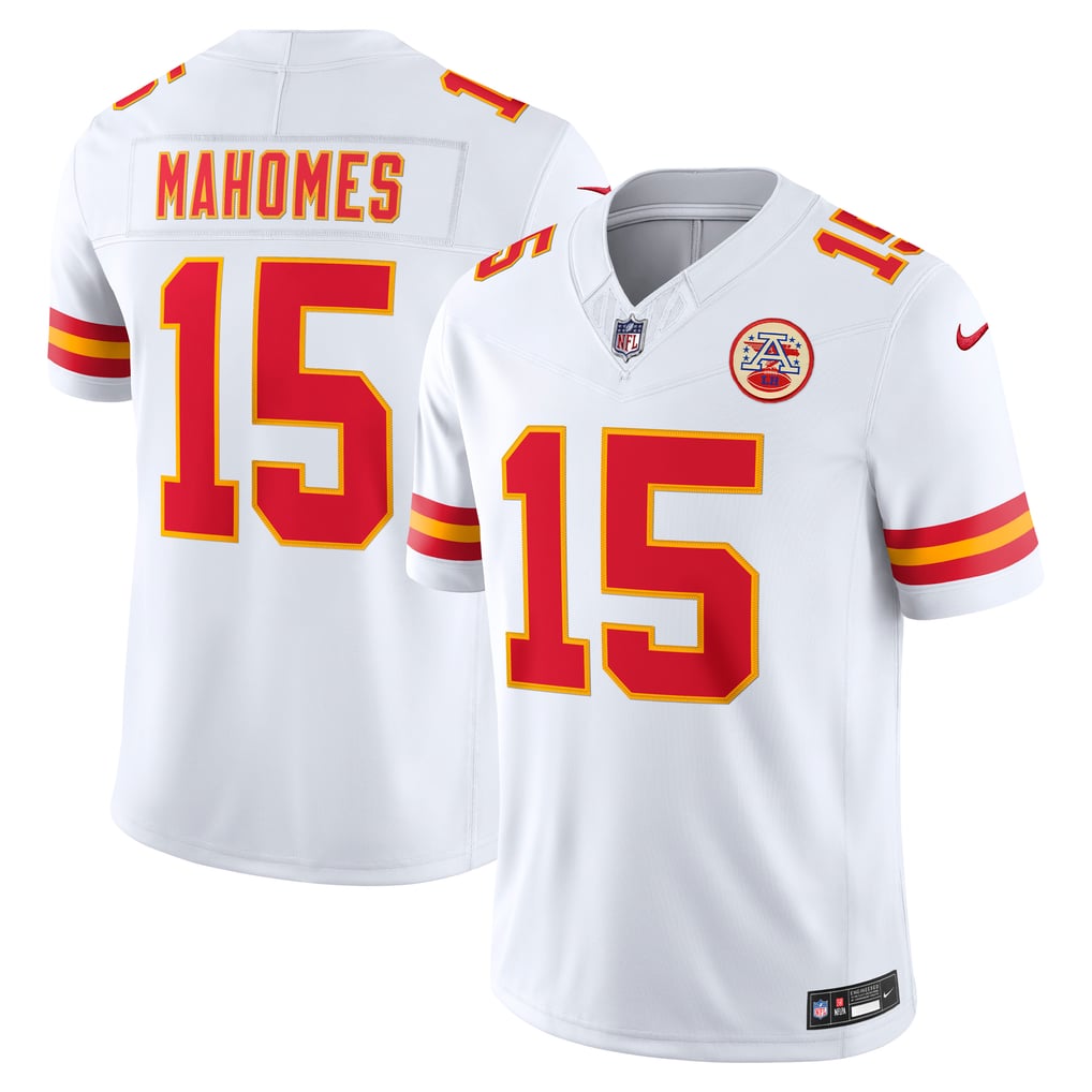 Men's Kansas City Chiefs Patrick Mahomes Nike White Vapor F.U.S.E. Stitched Limited Jersey - Image 2