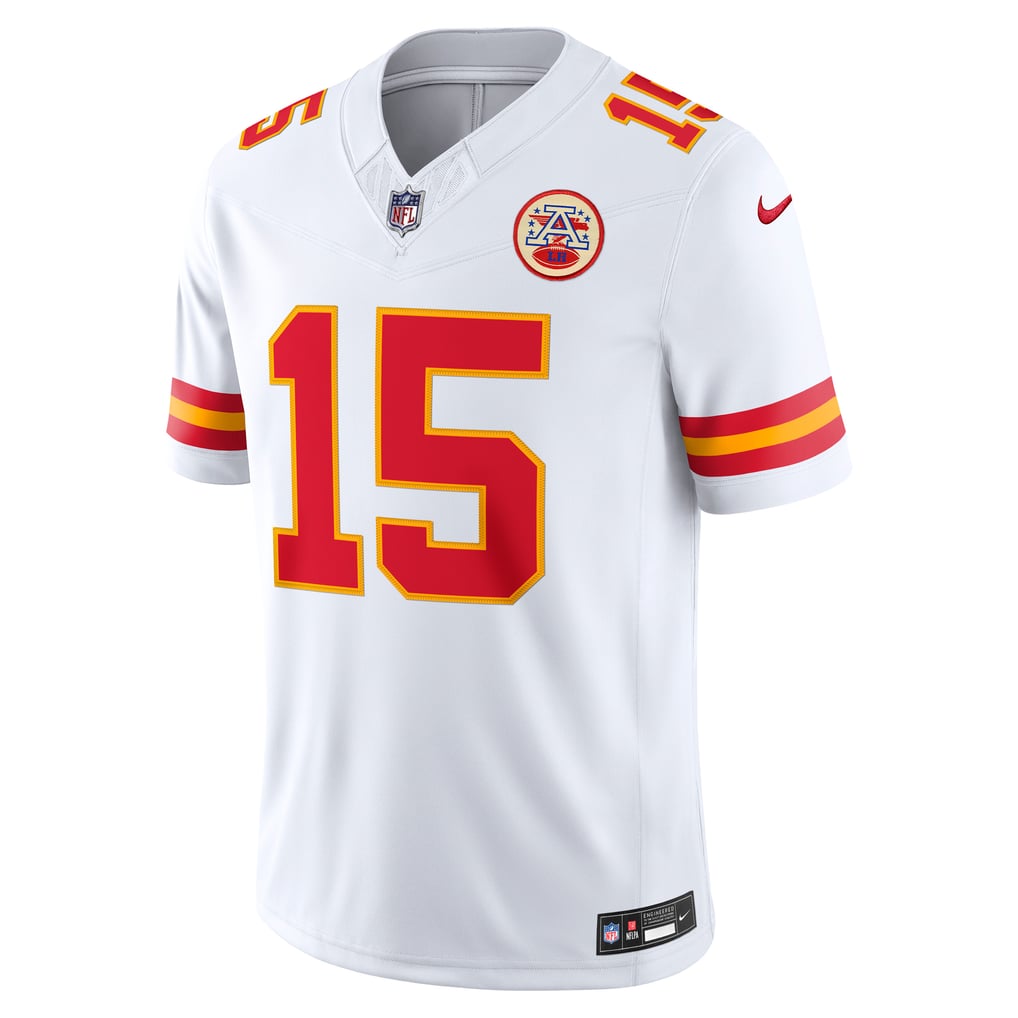 Men's Kansas City Chiefs Patrick Mahomes Nike White Vapor F.U.S.E. Stitched Limited Jersey - Image 3