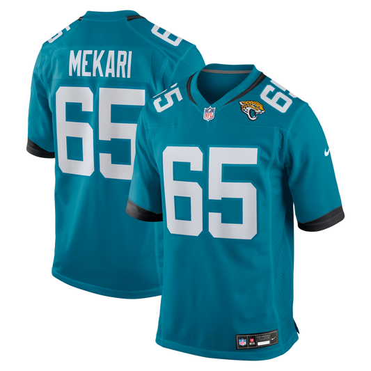Men's Jacksonville Jaguars Patrick Mekari Nike  Teal Team Game Jersey - Image 1
